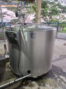 Tanque de expans�o resfriamento em a�o inox para leite latic�nios Alfa Laval
