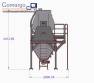 Misturador horizontal de p�s interno em a�o inox 1000 litros LIBRASIS