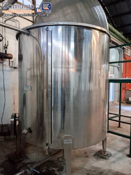 Tanque em inox com fervedor 5.000 litros Zegla