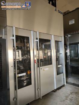 Linha de sopro rinser envasadora rosqueadora combi Sidel Universal 2 eco ano 2013