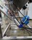 Rosca helicoidal transportadora inclinada em inox JHM com silo receptor