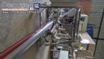 Rosca alimentadora transportadora helicoidal inclinada com silo receptor em inox Maqinox