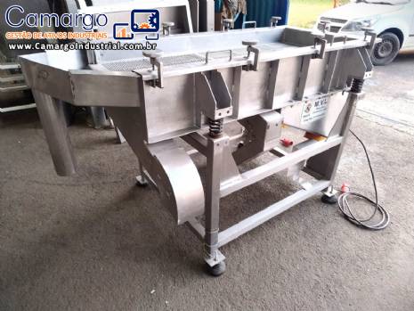 Peneira vibrat�ria horizontal em a�o inox MVL