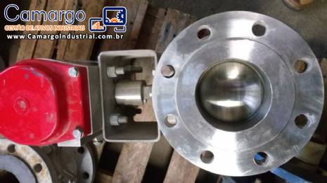 V�lvulas com atuadores pneum�ticos Flow Tek Bray