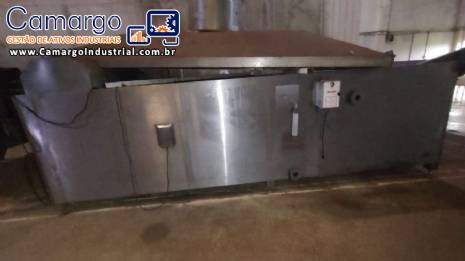 Fritador fritadeira autom�tica com tanque de gordura para batatas Incalfer