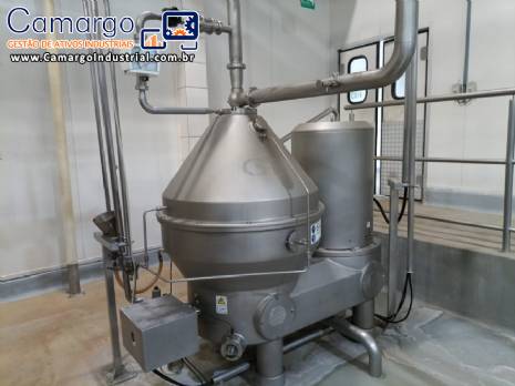 Separadora centr�fuga degerminadora bactofuga para leite GEA Westfalia 30.000 litros / hora