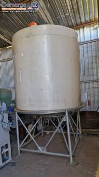 Tanque silo de armazenamento de polietileno rotomoldado pl�stico ALPINA 5000 litros